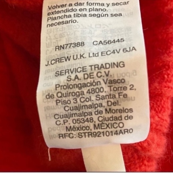 Madewell Inland Turtleneck Sweater in Coziest Yarn Wool/Alpaca Blend Red SZ 2X - Picture 9 of 10